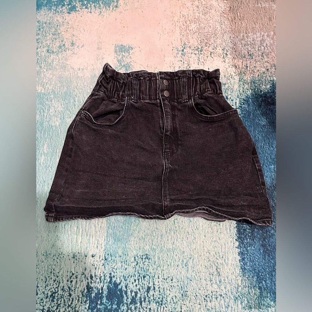 Women’s Black Denim Skirt